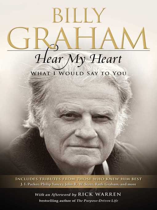 Title details for Hear My Heart by Billy Graham - Wait list